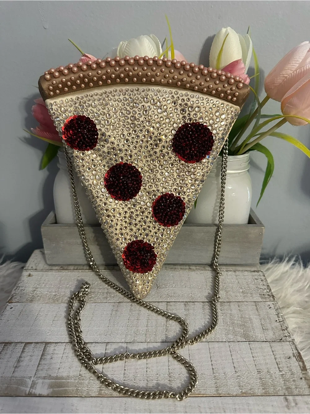 Kate spade pepperoni pizza crossbody bag
